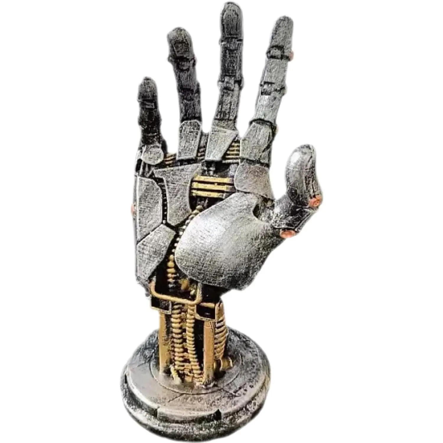 Creative Mechanical Hand Staue, Gaming Controller Holder Stand, Headphone Holder, Necklace Holder, Robot Hand Sculpture, Hand Crafts, Realistic Hand Decor, Modern Home Decor, Gaming Room Decor, Silver