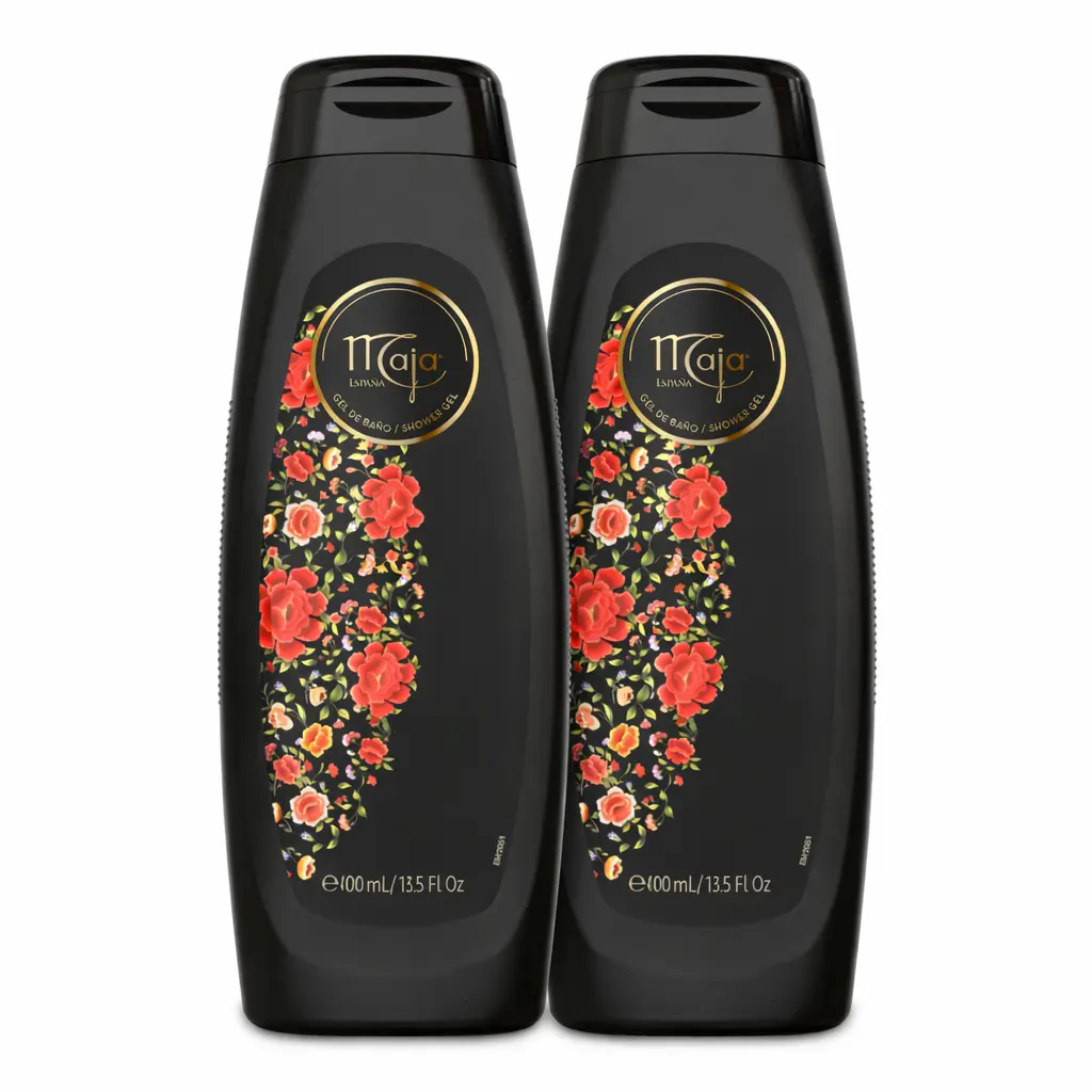Maja Glycerin-Enriched Bath & Shower Gel, Scented Floral Body Wash for Softening & Protecting Skin, Unisex, 2-Pack, 13.5 oz Bottles, Youth, With Glycerin, Protects & Softens Skin, Leaves Clean Fresh Feel, Contains Neither, Body Care, Cleanser