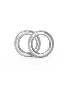 BLUEWING Fishing Solid Rings 20pcs Premium Stainless Steel Ring Fishing Lure Connector Fishing Freshwater Loop Fishing Rings Ideal for Saltwater & Freshwater Fishing