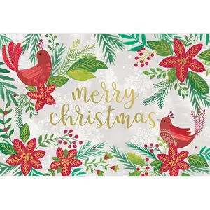 Christmas  - Birds Flowers Frame