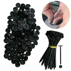 Nylon Cable Tie Buckle Kit PA66 Windproof Tensile Strength: 50kg &Anti-Corrosion for Car/Home/industrial Cable Management-40°C-130°C Extreme Proof, Lifetime Supply Pack (100pcs)TTV FathersDayGift daily repair Universal bundle