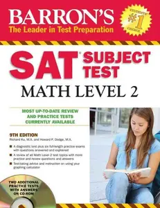 USED-Barron's SAT Subject Test Math Level 2 by Richard Ku M.A. (Paperback)