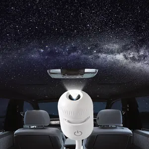 AMYTHYLLA 2-in-1 USB Portable Mini LED Galaxy Projector Night Light - 3 Projection Films, Novelty Wall Lamp for Adults’ Bedrooms and Cars