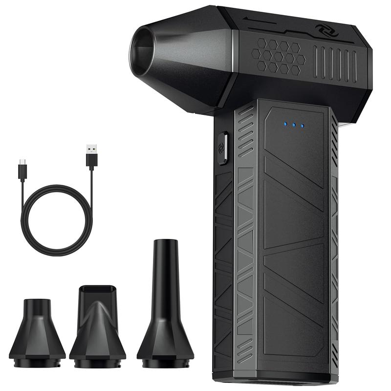 Electric Compressed Air Duster, Electric Air Duster Super Power 110000RPM, 3-Gear Adjustable Mini Duster Blower with Fast Charging, Cordless Air Blower for Computer, Keyboard, Car Cleaning, Houses, Outdoor, Christmas Gift, Gift for Women and Men