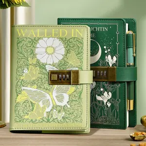 Vintage Floral Password Notebook, Aesthetic B6 Diary with Lock, Perfect for Journaling & Daily Notes, Keep Your Secrets Safe!