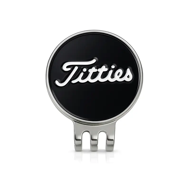 Curves & Clubs Premium Golf Ball Markers - 2-Pack Supplemental Golf Accessories with Easy Attachment, Fun Accent, Playful Look