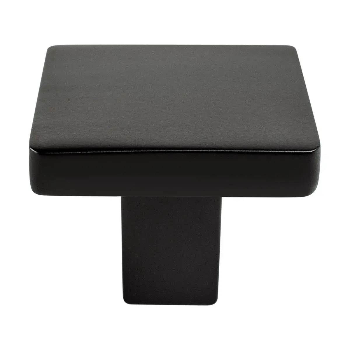 212 MAIN Berenson Contemporary Advantage 1 Matte Black Square Knob - Zinc Door Hardware, Decorative Hardware for Cabinets with Defined Edges, Square Pull