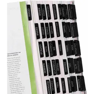 Catholic  Large Text  Tabs, Catholic  Stickers for Women and Men, Easy to Read and Apply  Journaling Tabs (Catholic Black)