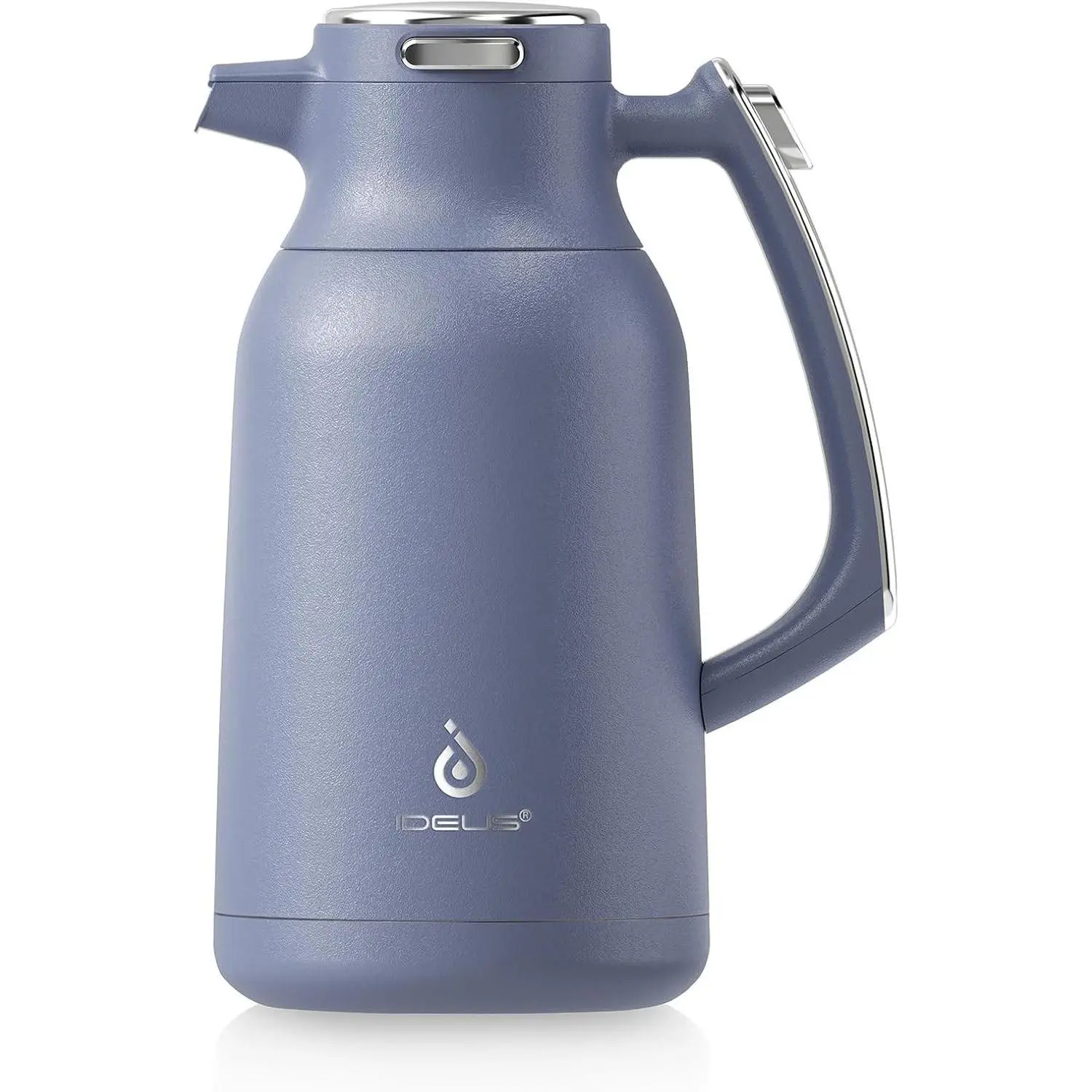 IDEUS 68oz Double Wall Stainless Steel Insulated Vacuum Flask Coffee Carafe - Anti-Leak Lid, Scratch-Resistant Body, Portable Kitchen Drinkware for Father’s Day, Birthdays (Colder Hotter Longer Retention)