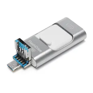 Usb3.0 OTG High-Speed Retractable Flash Drive, 3-In-1 Portable Memory Stick with Type-C Adapter, Compatible with Android and PC, Mobile Accessories