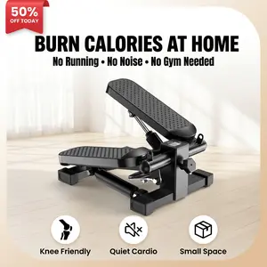 Adjustable Resistance Mini Stepper for Home FitnessCompact Cardio Machine with Resistance Bands QuietHydraulic System Adjustable Intensity LCD Tracker StableSupport Portable Step Trainer for Calorie Burning DailyActivity and Apartment Friendly Workout