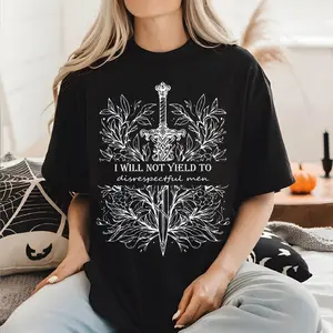 Women's Casual Comfortable Short-Sleeve Everyday Day T-Shirt - AOC Quote Feminist Shirt, Anti-Republican, Pro-American Rights, Democrat Unisex Top