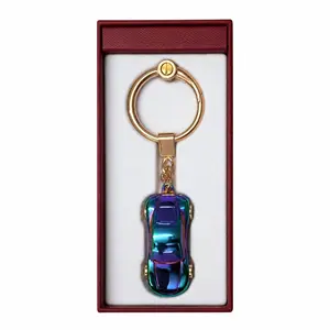 Creative Car Keychain with LED Light, Fun Mini Automobile Key Holder, Portable and Stylish Keyring for Men, Women, Teens, Perfect for Keys, Bags, Backpacks, Night Use, Outdoor Activities, and Gift Idea outdoorfun