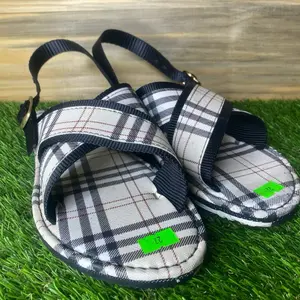 Plaid Sandals Mexican huarache - Comfortable Slip-On Design  Summer Footwear