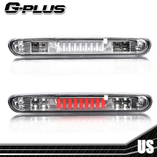 G-PLUS Third Brake Light Fit For 07-13 Silverado/Sierra LED Third Tail Brake Light Chrome Cargo Lamp Third Brake Light