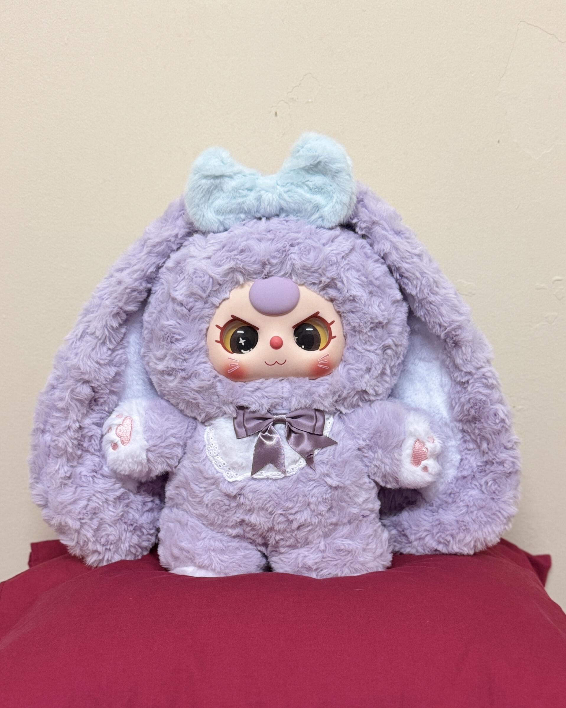 Baby Three-Sugar baby 400% V4 Plush toy doll ，Stuffed Anima，Backpack or clothing decoration，Soft Furry Collectibles，Stuffed Animal，Bunny Plush Dolls