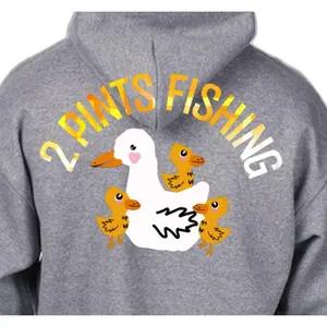 Mama Duck Winter Hoodie - Warm Heavy Weight Thick Cotton Blend Fishing Hoodie