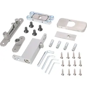 Self Closing Door Pivot Hinge Heavy Duty  Hinges for Commercial/, 360  Shaft Stainless Steel Pivot Hinges for   Door, 2 Way Adjustable Hinge with Pins and Screws