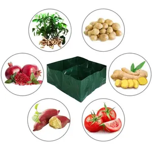 Strawberry Plant Growing Bag, 2 Counts/set Hanging Flower Growing Bag, Garden Strawberry Planting Bag, Vegetable Plant Growing Bag, Gardening Supplies