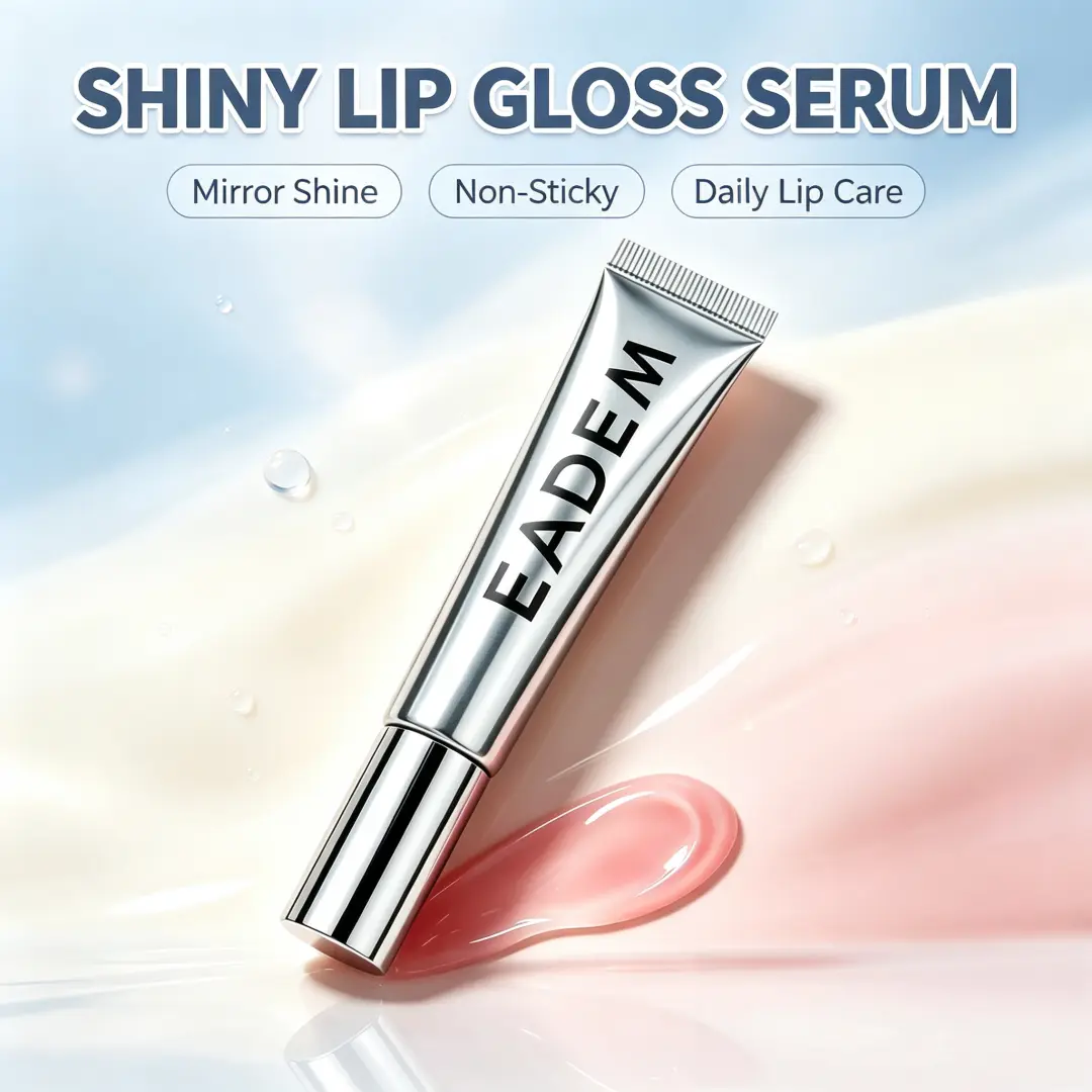 EADEM Le Chouchou 2-Pack Tinted Lip Balm - Vegan Glossy Treatment, All-Day Hydrating Nude Shine for Dry Pouts
