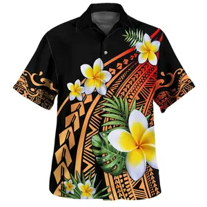 2026 Hawaii Hawaii Hawaiian Shirt Plumeria Polynesian Pattern #tiktokshop #fashion #hawaiianshirt #ALOHA #anime