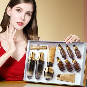 12PCS Multi-Peptide + Tranexamic Acid Luxury Skincare Set | Hydrating Brightening Anti-Aging Face Care Kit | Full Routine Cleanser Serum Cream Bundle