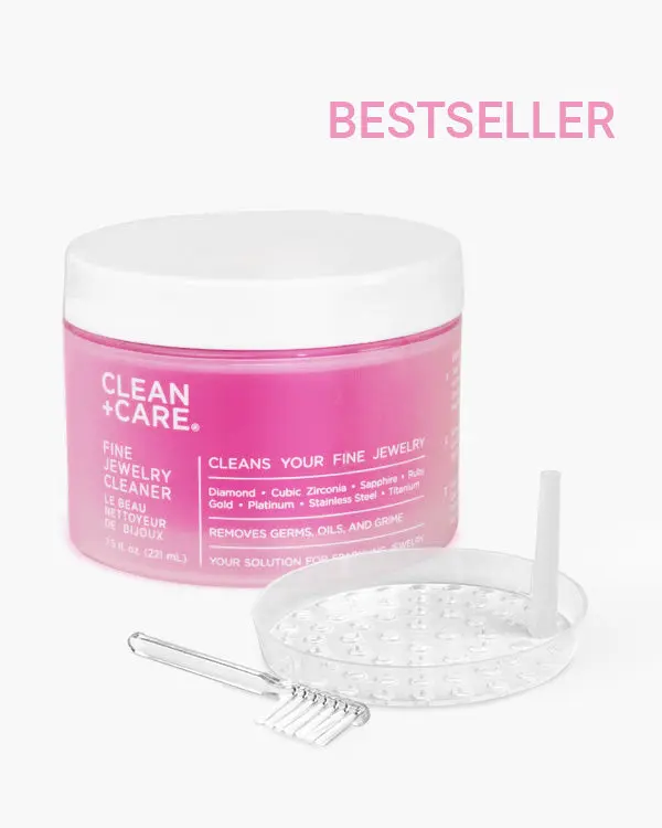 Clean+Care Fine Jewelry Cleaner - Safely Cleans Diamonds, Gold, & More with Lavender Scent - Ideal for Bridal & Engagement Rings - Expertly Removes Germs, Oil, and Grime