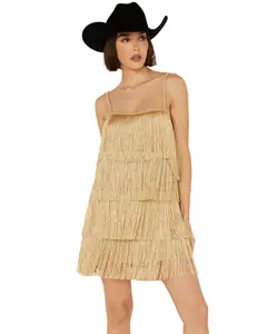 Show Me Your Mumu Women's Buchanan Fringe Mini Dress - Mr3-5485