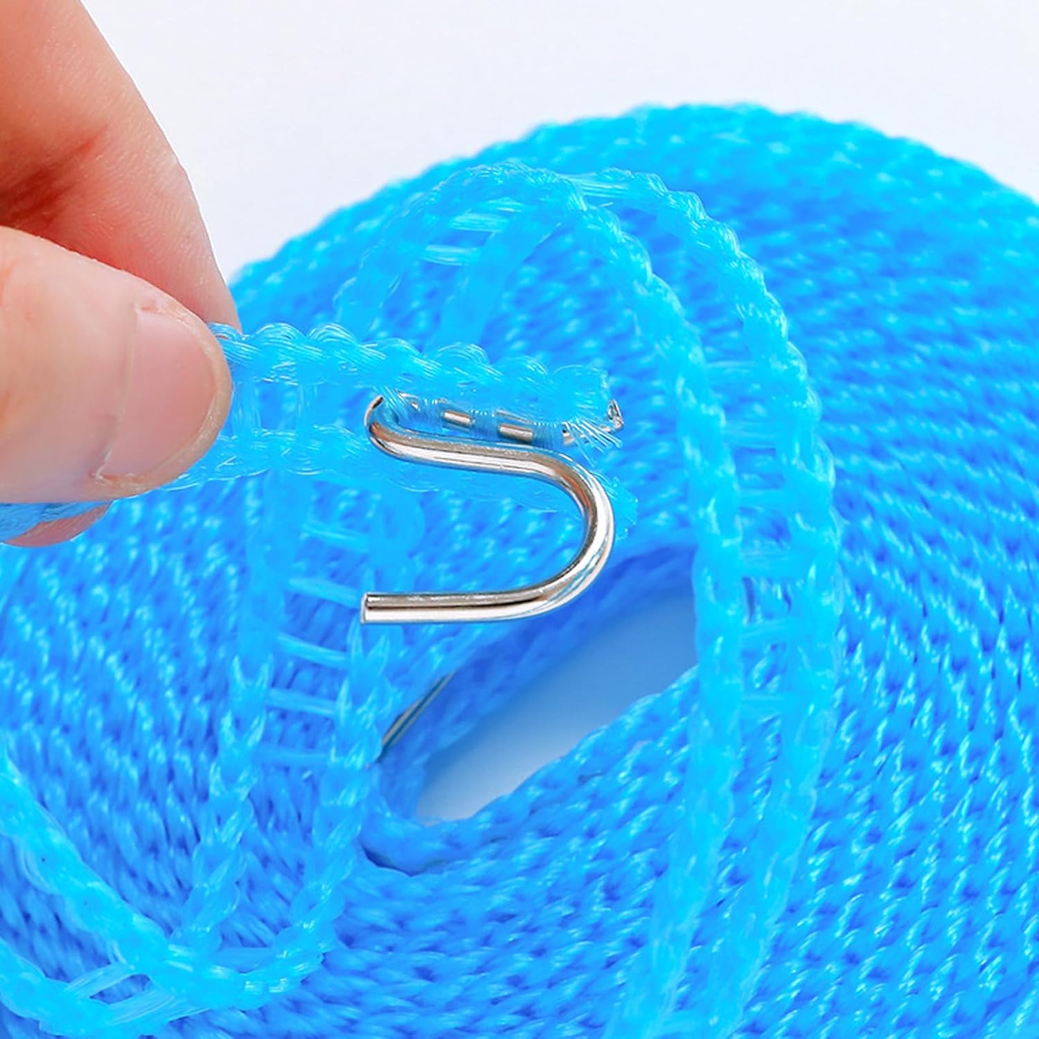 3.5.8 meters long nylon travel and camping clothesline, adjustable heavy outdoor drying line with non-slip design, indoor portable laundry line, essential for drying,