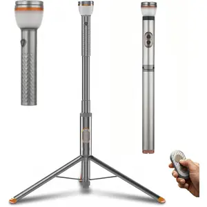 Telescopic Camping Light, 800LM Collapsible Rechargeable Camping Lantern with Stand,  Base & USB , IP65  Portable Tent Light with Remote for Outdoor