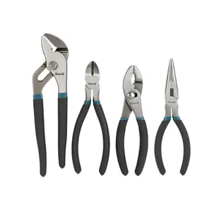 4Pcs Electrician's Pliers Hand Tool Set (4-Piece) Anvil New