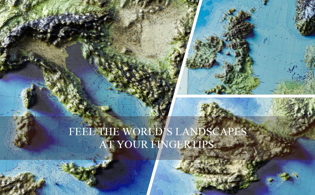 Europe 3D Relief Map