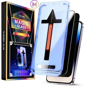 WEKOME 2 PCS/Set Magic Privacy Screen Protector for iPhone 15/14/13/12/11/XS/X Plus Pro Max, Tempered Glass Cellphone Screen Protector, Screen Protectors, Phone Accessories for iPhone Series, Mobile Phone Monitor Protective Film, Tempered Glass Film