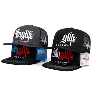 Thug Life OUTLAW Mesh Baseball Cap Slays! Multi-Color Hip-Hop Style, Be a Street Outlaw