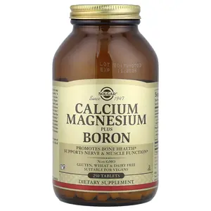 Solgar Calcium Magnesium Plus Boron, 250 Tablets