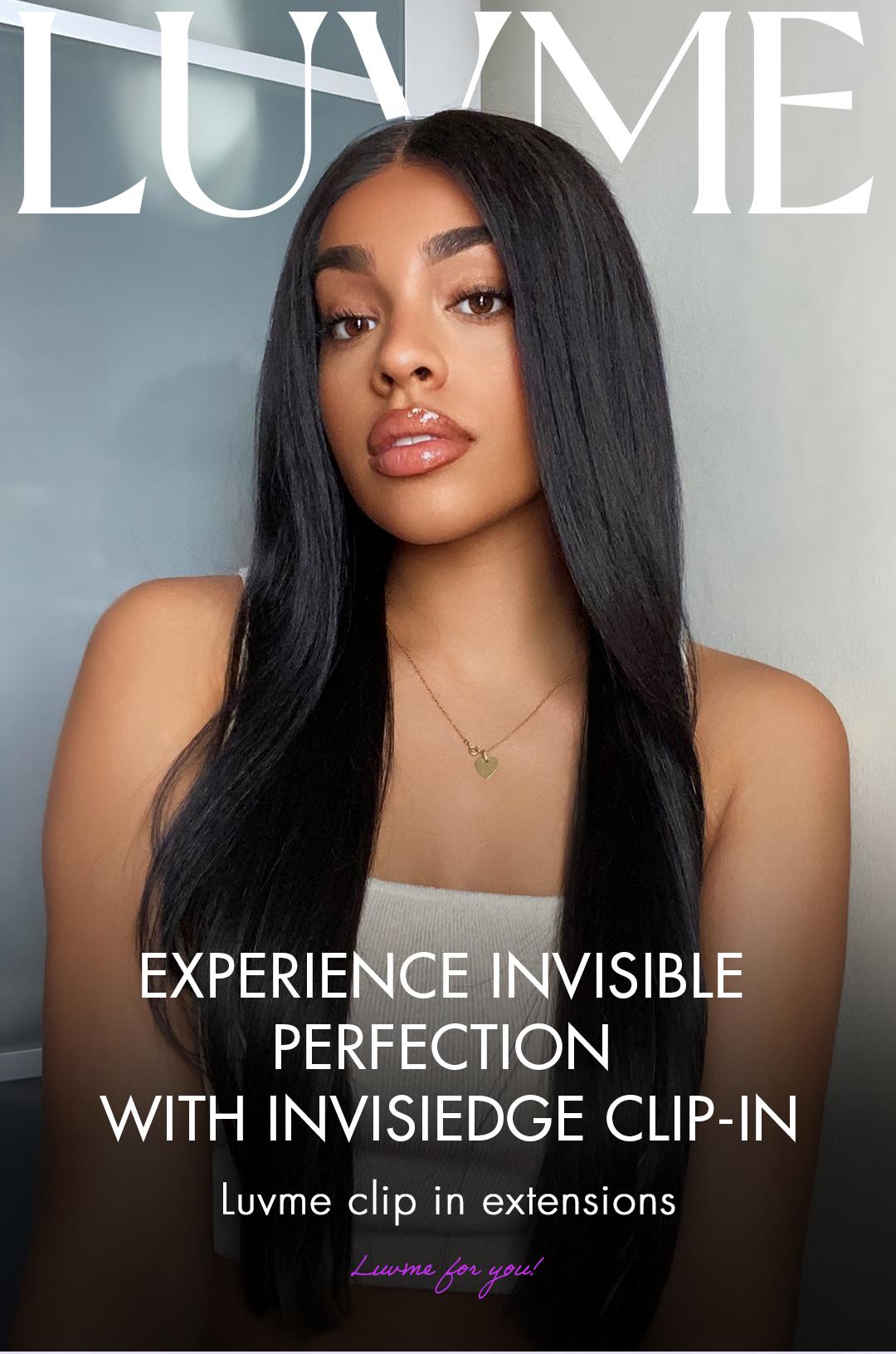 LUVME 100% Virgin Human Hair Extensions Seamless & Invisible Edge Straight, Body Wave, Kinky Curly, Yaki Straight, Messy Burmese Curl Clip-In Limited Time Offer TikTok Exclusive #luvmenewarrivals