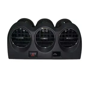 Center Dash A/C Air Vent Outlet Panel For Nissan Altima 2007-2012 Air Conditioner Outlet Grille Replaces E771-5111E100 With Emergency Switch-Black