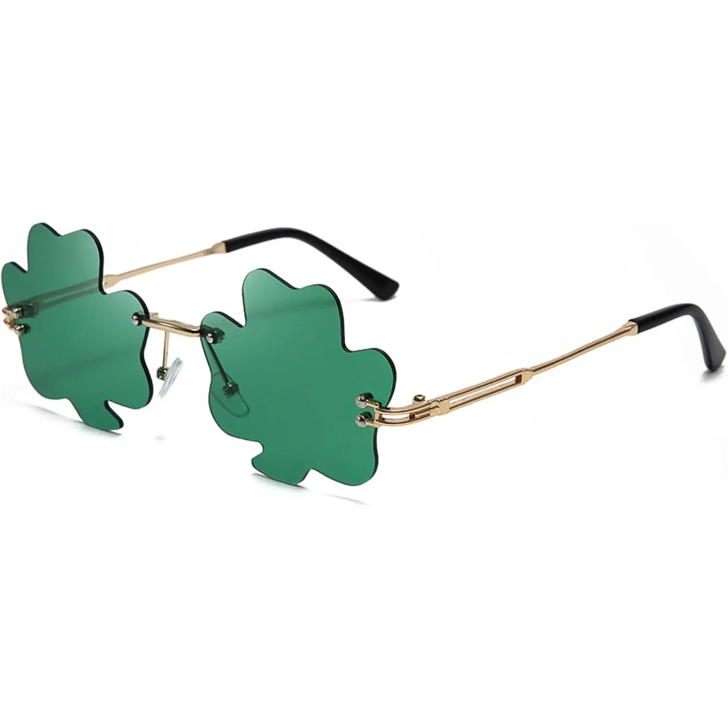 Bat Novelty Sunglasses Flame Rimless Sunglasses Women Men Party Trendy UV400 Protection Sun Glasses