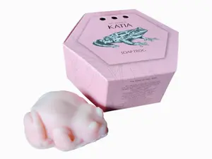 Katia, rose soap frog