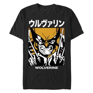 Men's Marvel Wolverine Portrait Poster T-Shirt
