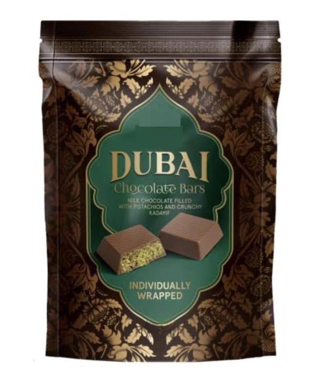 Nutty Fruity Dubai Chocolate Bars Milk Chocolate with Pistachios and Kadayif Individually Wrapped 16 oz Middle Eastern Inspired Fusion Treat