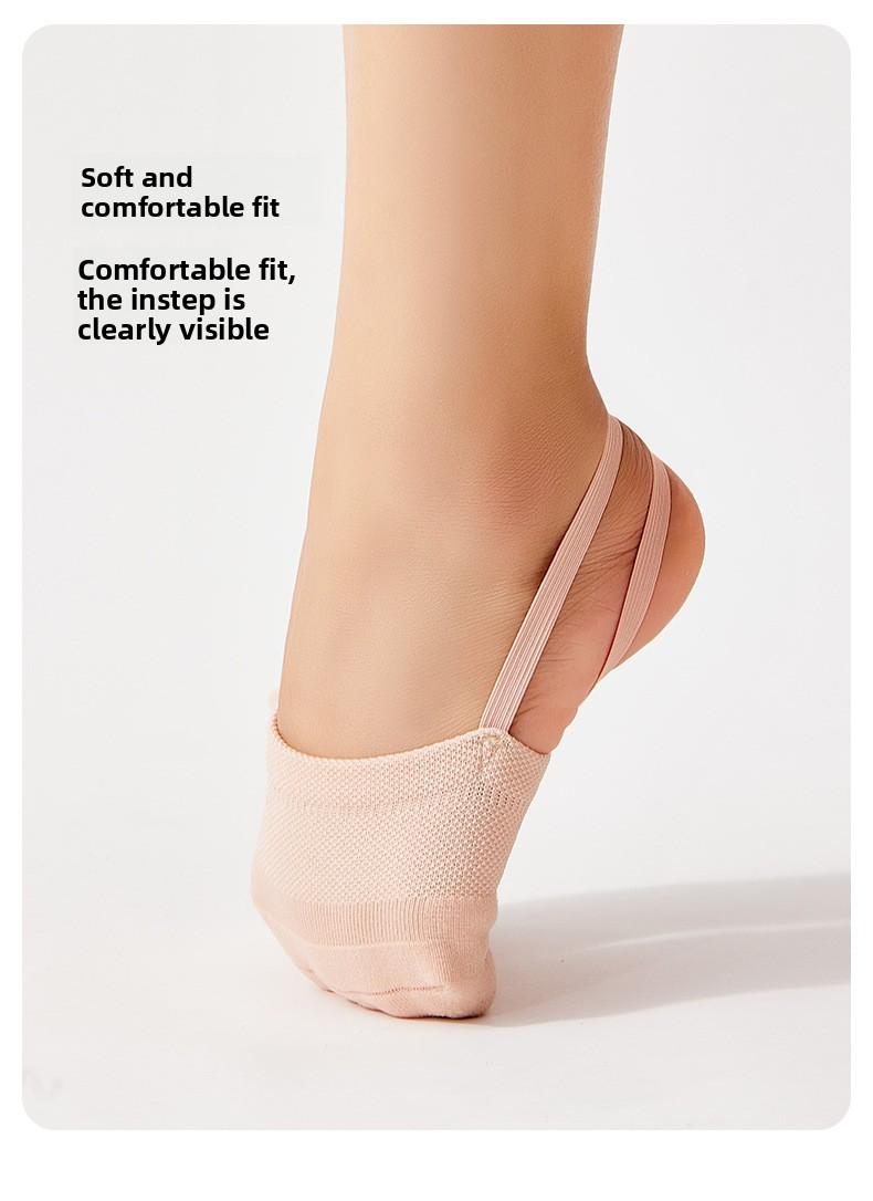 Dance shoes, knitted artistic gymnastics shoes, half-socks for men and women, half-sole shoes, cheerleading and belly dance practice shoes
