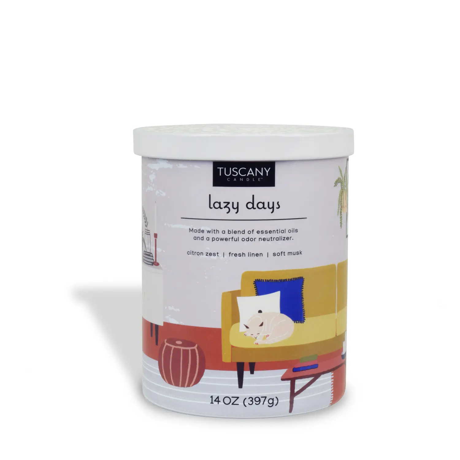 Lazy Days Scented Jar Candle (14 oz) – Pet Odor Control Collection
