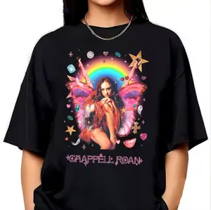 Chappell Roan Graphic Shirt - Midwest Princess Era Tee, Visions of Damsels Tour & Pink Pony Club Energy, TikTok Trend Outfit