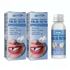 2-Pack EELHOE Moldable Dental Gel DenturesTemporary Fillings Cavities and Teeth FillingsTemporary Tooth Filling Denture Kit Oral falsetooth fake Resin