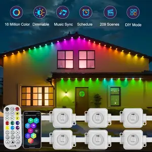 Purelight Outdoors 45M RGB Eaves LED String Lights - Smart Outdoor Lights with App Control