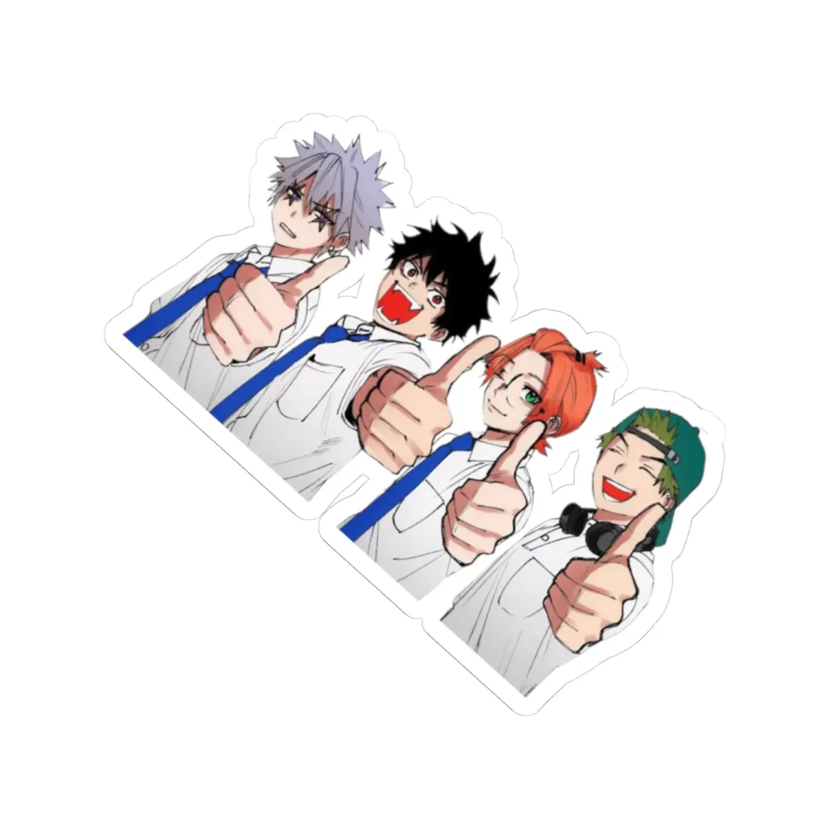 Phantom Busters Mogari Shishikuno Eugene Korekishi Kaoru Kanzaki Kotaro Tamon Manga Fan Manga Cute Anime Sticker Gift Otaku Weeb
