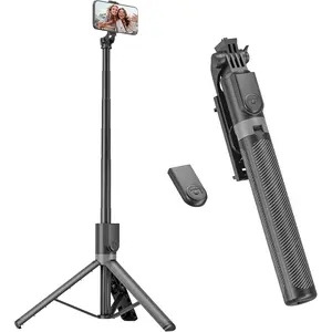 71" Phone Tripod & Selfie Stick, Portable  in  Extendable Cell Phone Tripod Stand, with  Remote Control for //Android/Camera