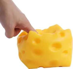Cheese Cube Stress Ball Shapeable SqueezeDecor Non-Bounce ASMR Sensory Anti-Stress Relief Gadget Gifts