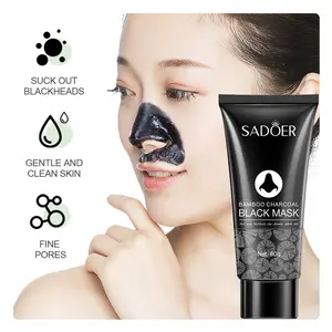 Bamboo Charcoal Peel-Off Face Mask DeepCleansing Blackhead Remover T-Zone Carefor Clearer Skin Facial Skin Care Product forWomen & Men 60g